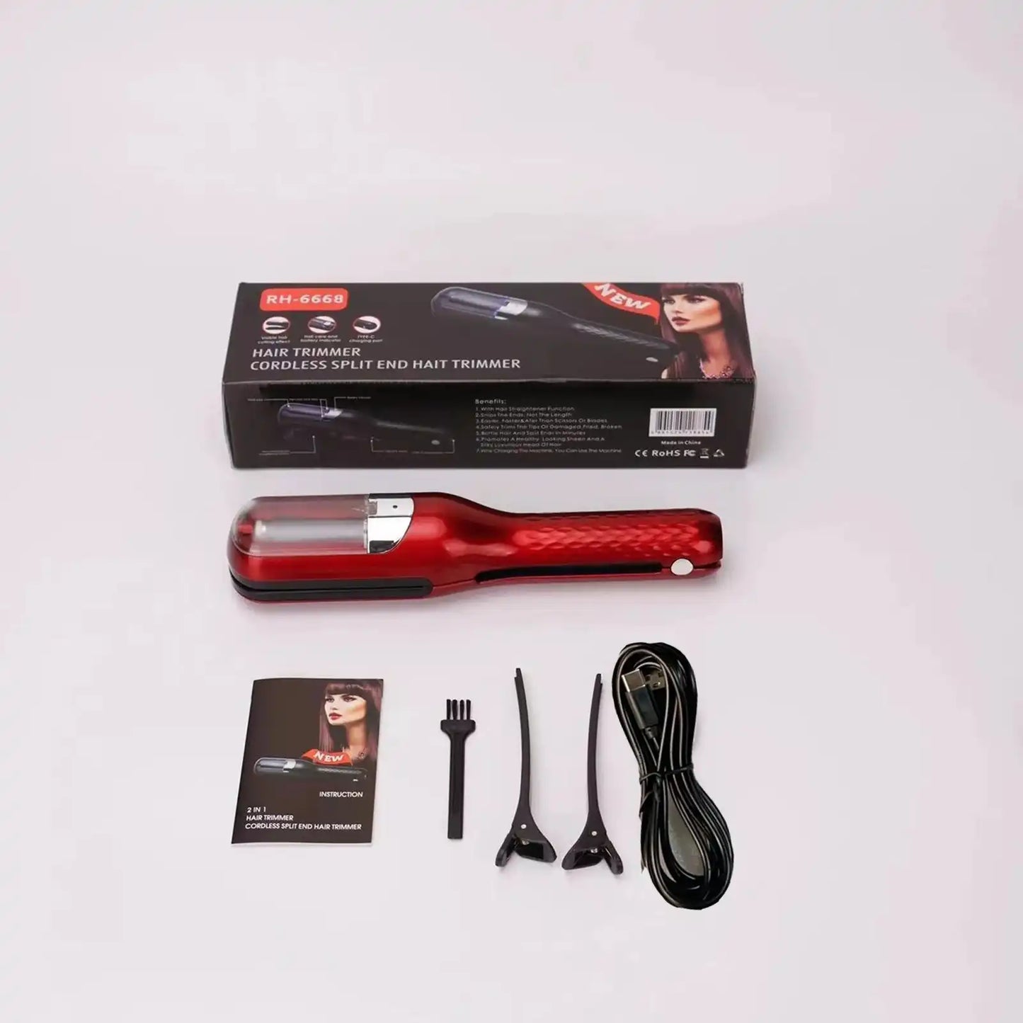 Split End Hair Trimmer, Damaged Hair Trimmer for Broken, Dry, Brittle and Frizzy Split Ends