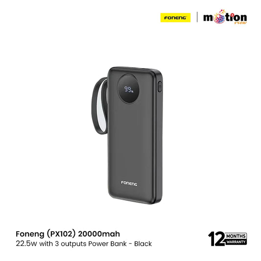 Foneng (PX102) 20000mAh 22.5W Power Bank