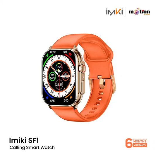 iMIKI SF1 Curved 2.01" AMOLED Bluetooth Calling Smart Watch Metal Body