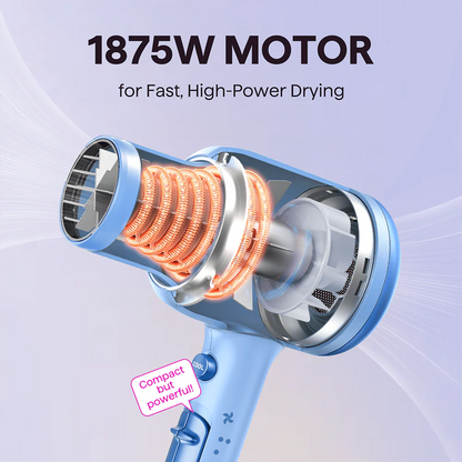 WAVYTALK 1875W AC Motor Blown Away Ionic Hair Dryer | 6 Months  Warranty