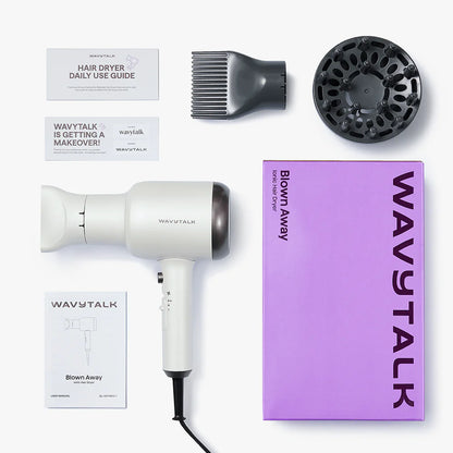 WAVYTALK 1875W AC Motor Blown Away Ionic Hair Dryer | 6 Months  Warranty