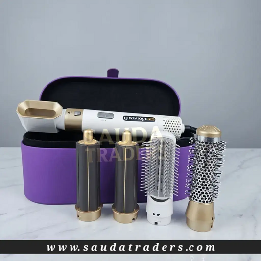 LUXONIQUE PRO 5-in-1 Airwrap PRO Leather box Version Multifunctional Hair Styling Tool