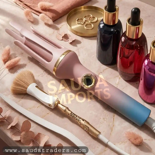 LUXONIQUE PRO Digtial Control Professional 32mm Fully Automatic Rotating Hair Curler With DIGITAL DISPLAY