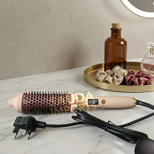 LUXONIQUE PRO Thermal Brush V2 410°F Digital Controller Dual Heating Plate for Blow Out, Curl, Volumizer, Straightening