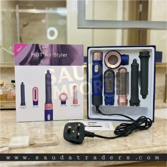 Advanced 5-in-1 Multi-Functional HOT Air Styler with Negative Ion Technology
