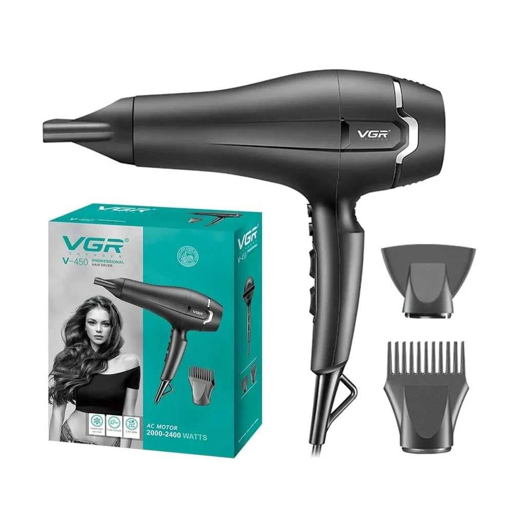 VGR V-450 2000-2400 watt AC Motor Professional Salon Series Hair Dryer 3 heat settings | 12 Months Service Warranty