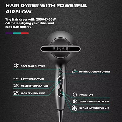 VGR V-450 2000-2400 watt AC Motor Professional Salon Series Hair Dryer 3 heat settings | 12 Months Service Warranty