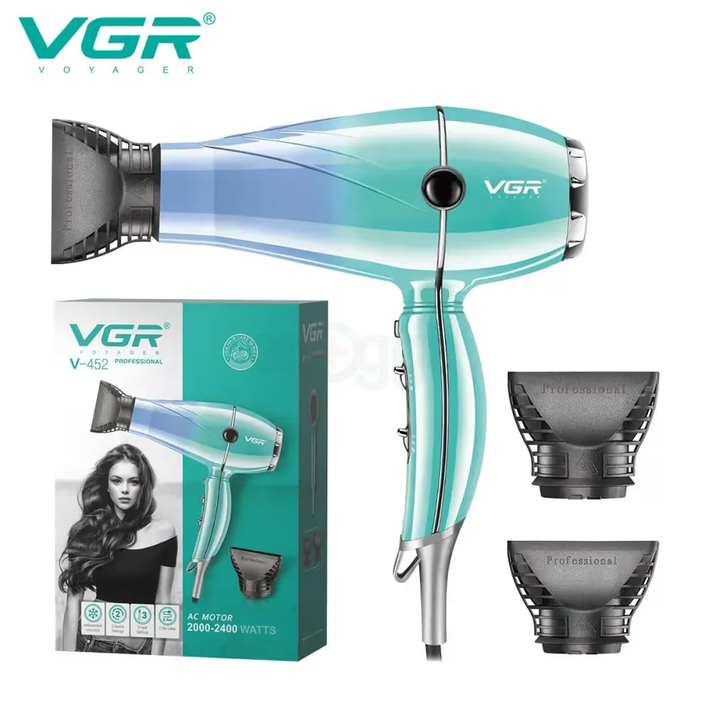 VGR V-452 2000-2400W AC Motor Professional Salon Series Hair Dryer | 12 Months Warranty