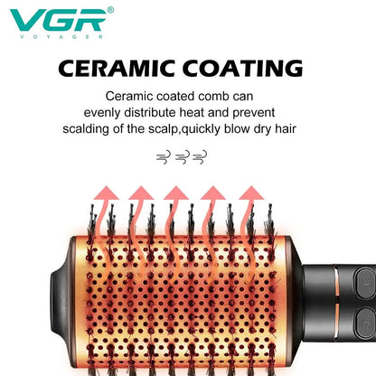 VGR V-494 Professional Rotating Hot Air Styler Brush 800 Watts with 12 Months Warranty