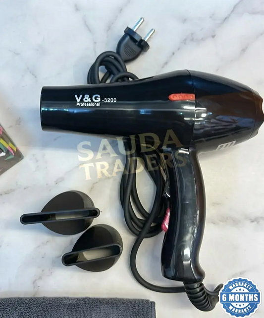 V&G 3200 2000W Professional Hair Dryer | 6 Months Warranty