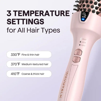 Wavytalk BLOWOUT EXPRESS Thermal Brush Updated Version, Negative Ion Blowout Express (Millennial Pink)
