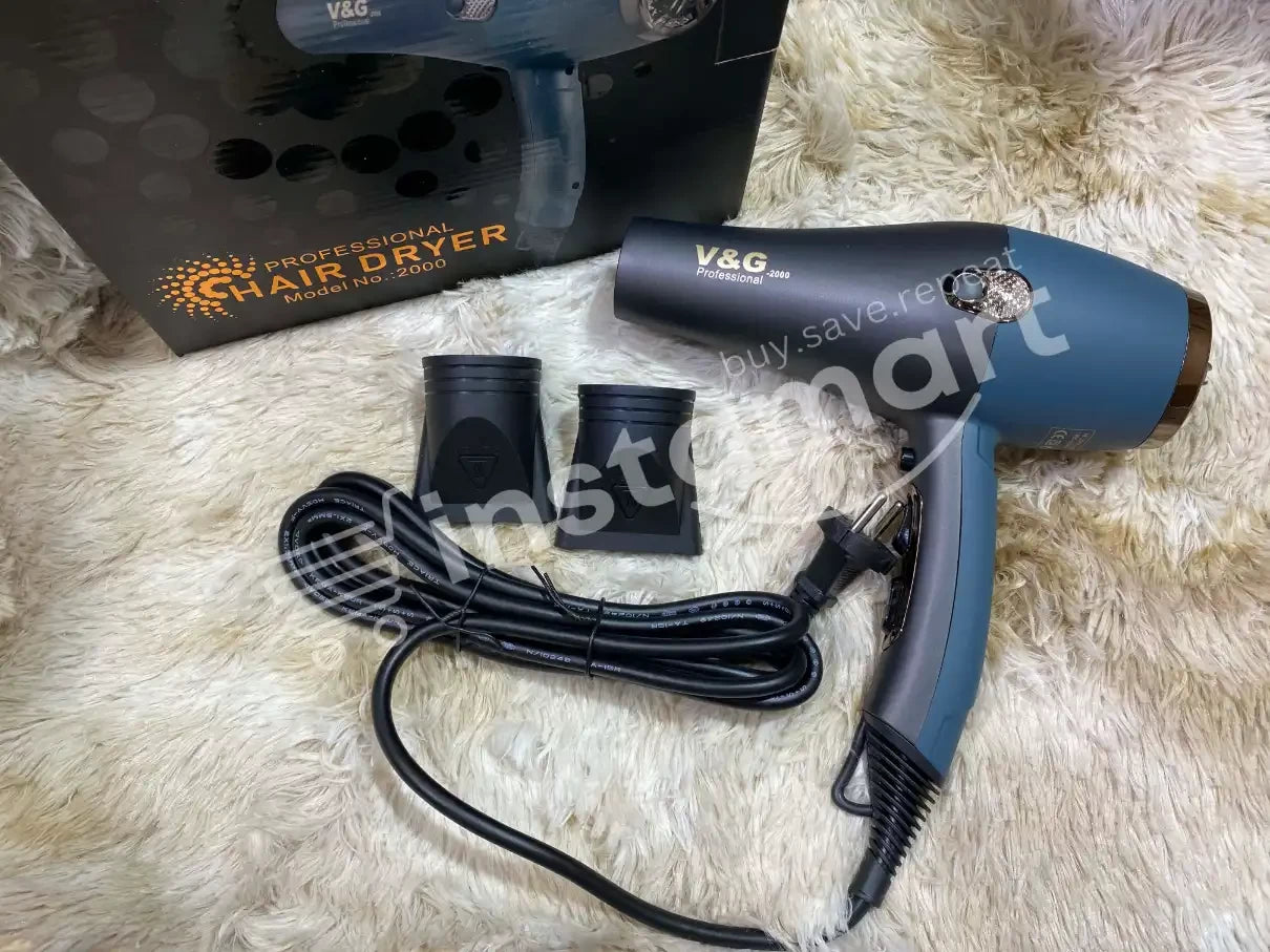 V&G 2000 Dc Motor 2000W 2 Heat & 2 Speed Setting Hair Dryer