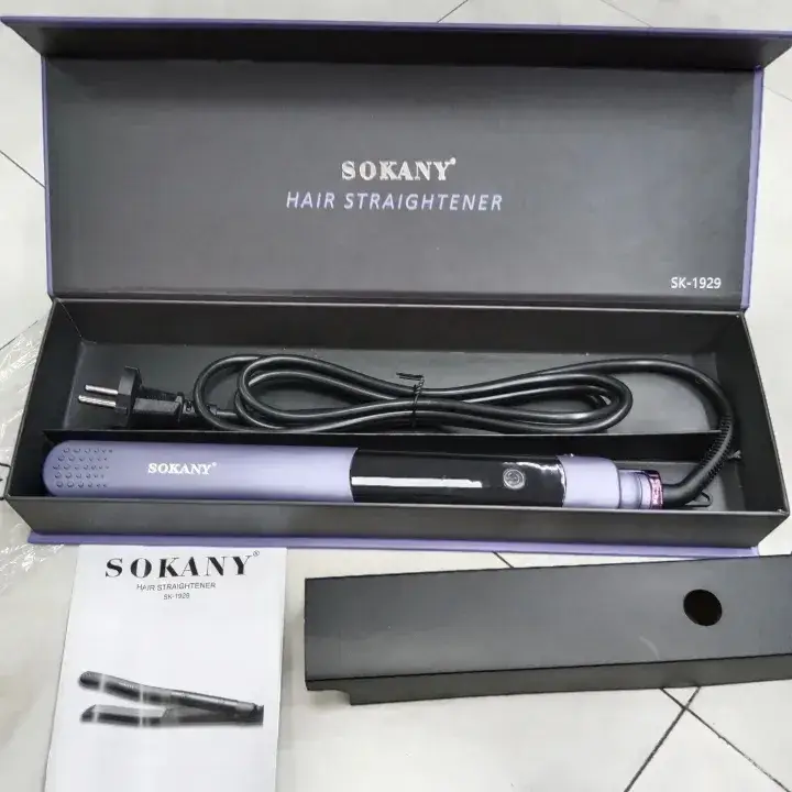 Sokany SK-1929 Hair Straightener Iron With Digital Display | 6 months warranty